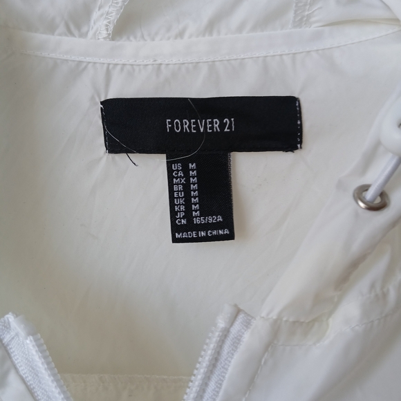Forever 21 Artistic White Utility Jacket Size Medium - Picture 2 of 6